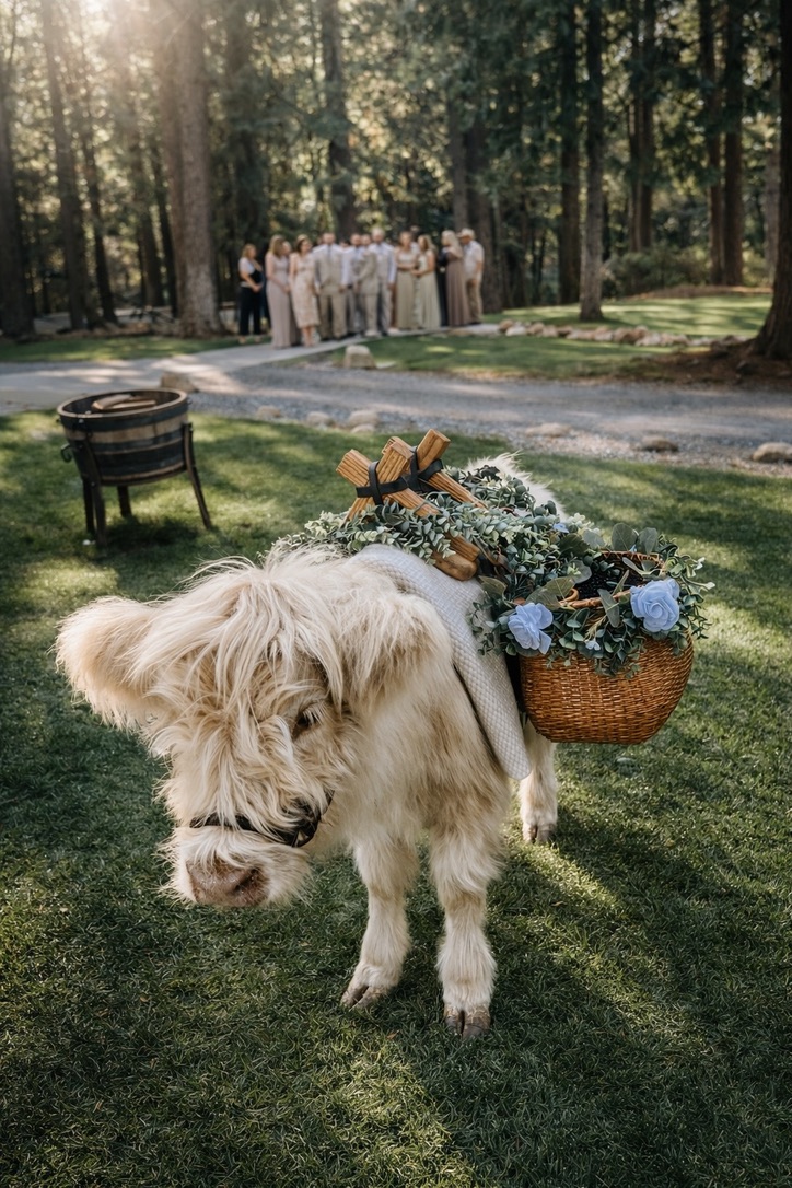 Charming Mini Steers for Events